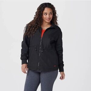 Mind body love black zip up jacket size M